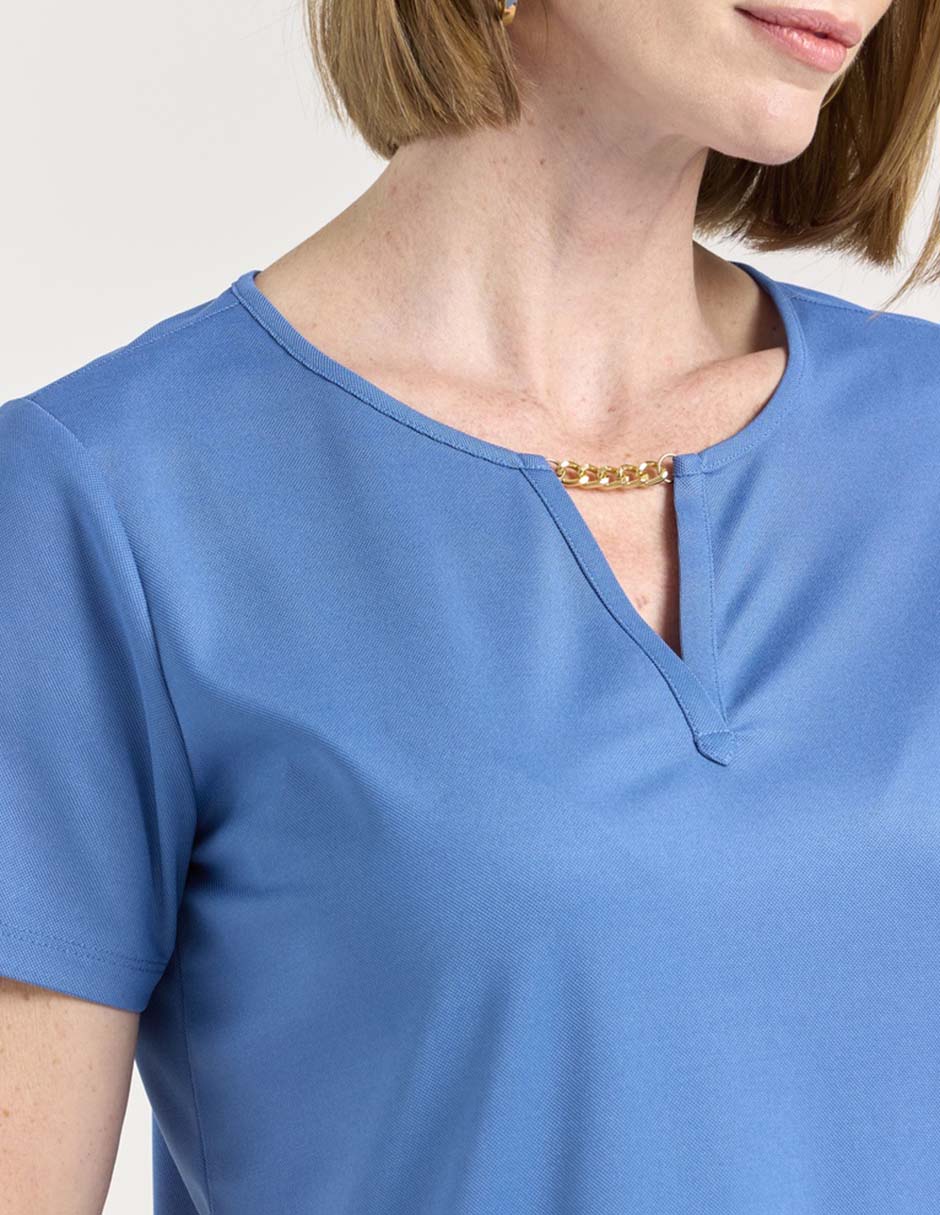 Blusa manga corta para mujer 7