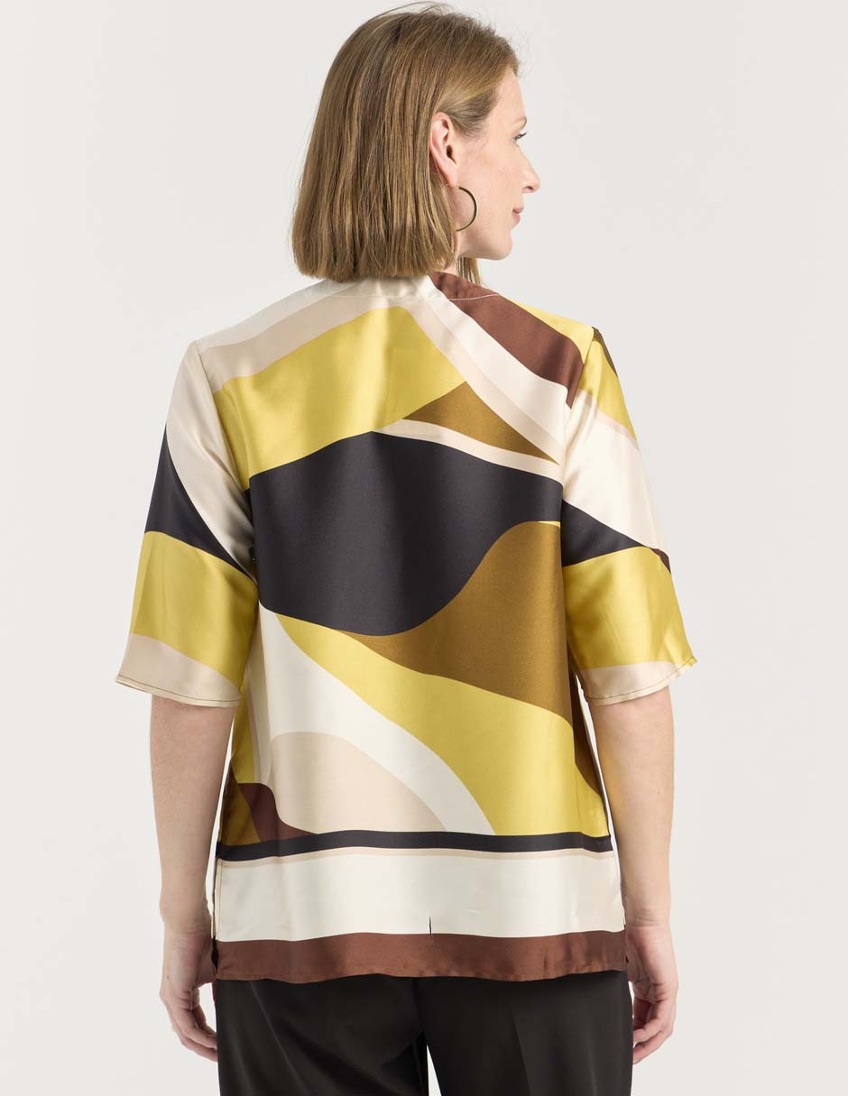 Blusa manga al codo para mujer 5