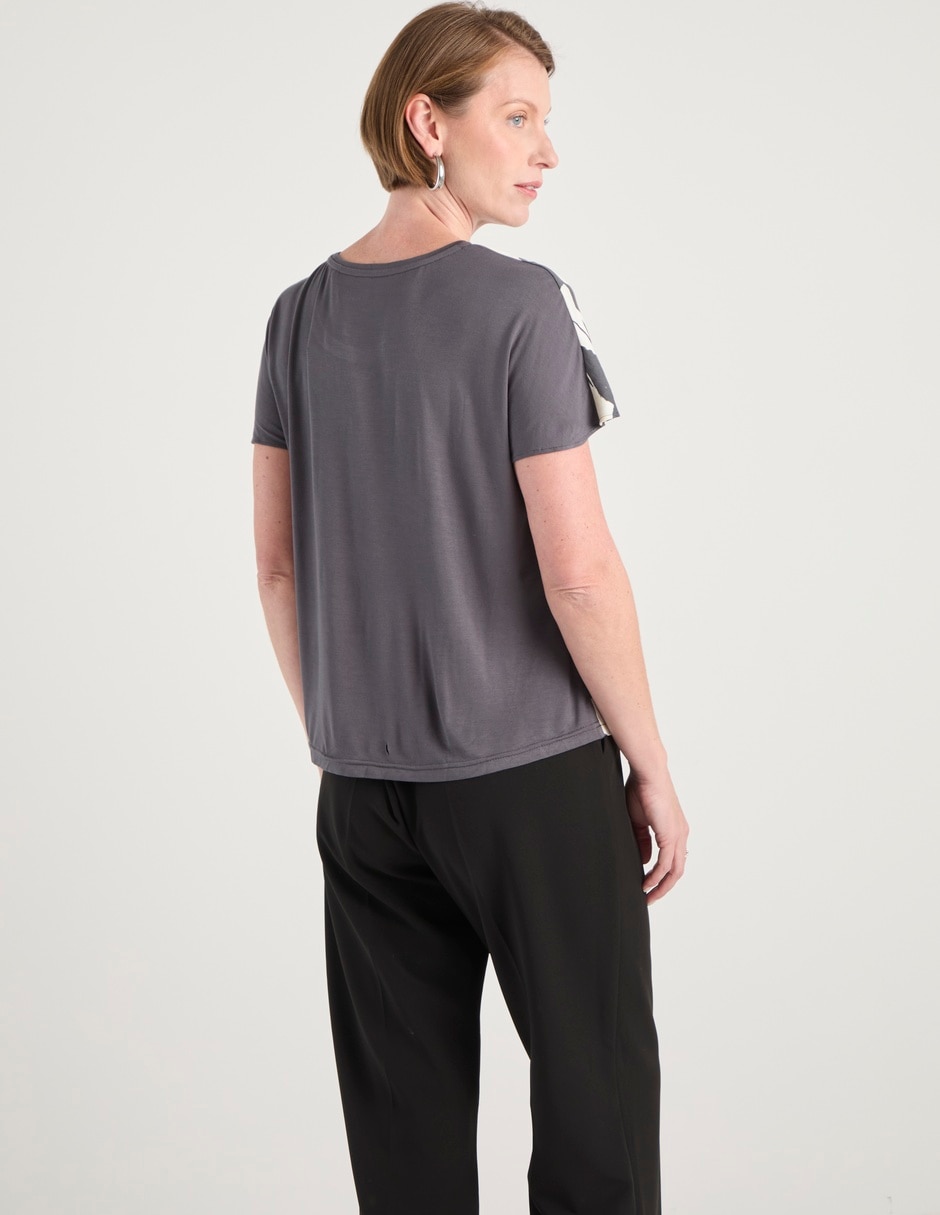 Blusa manga corta para mujer 5