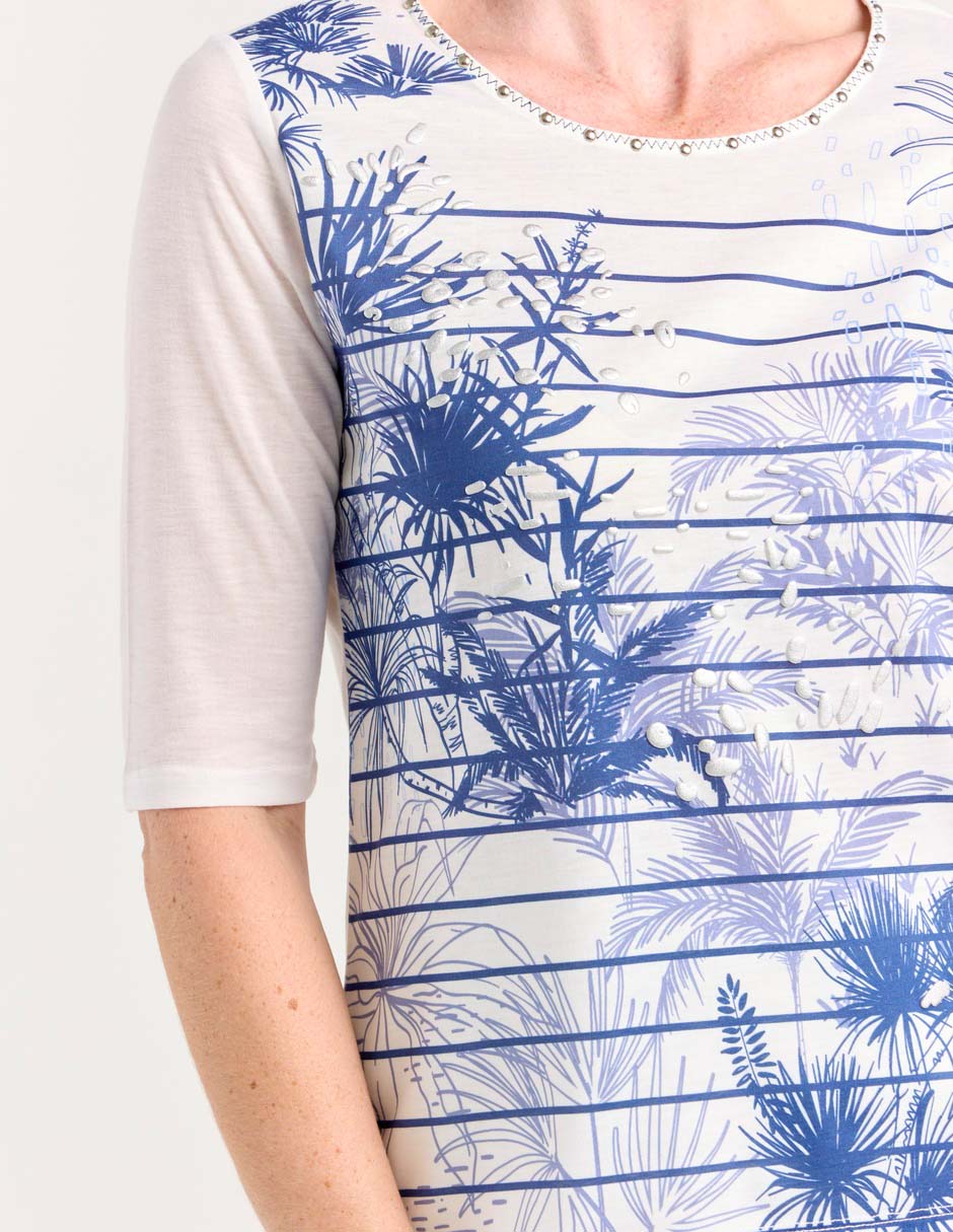Blusa manga al codo para mujer 7