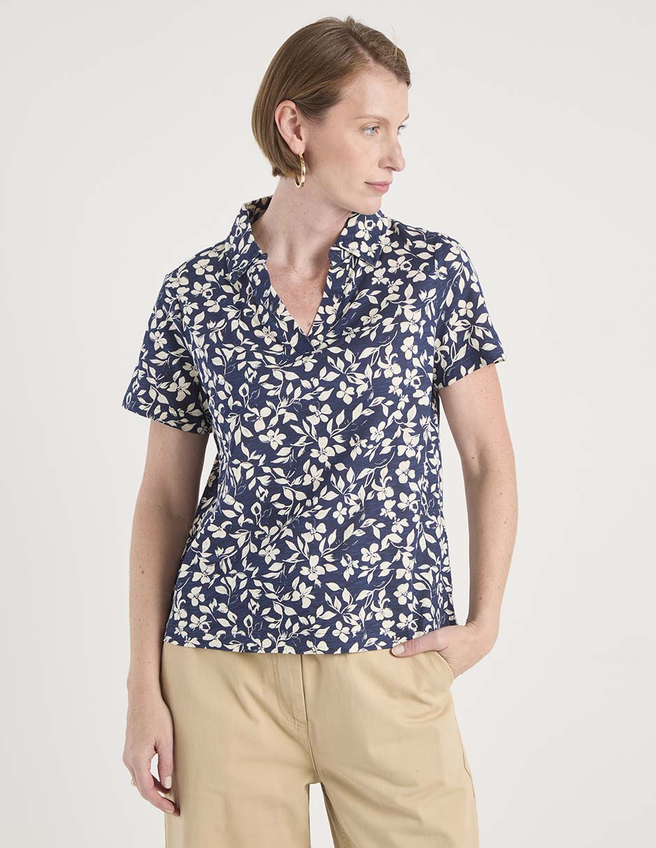 Blusa manga corta para mujer 1