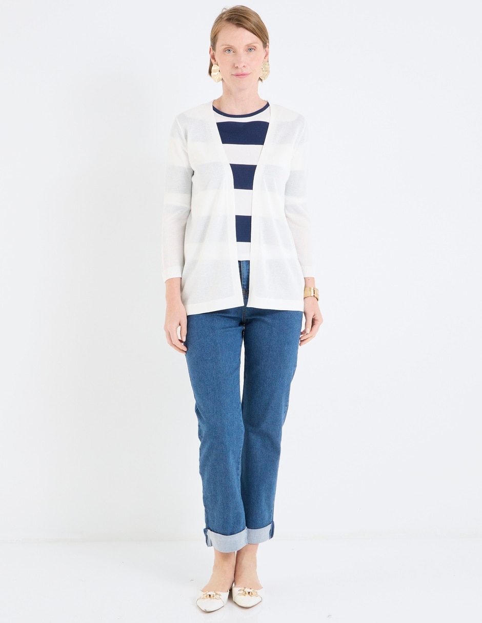 Blusa manga al codo para mujer 3