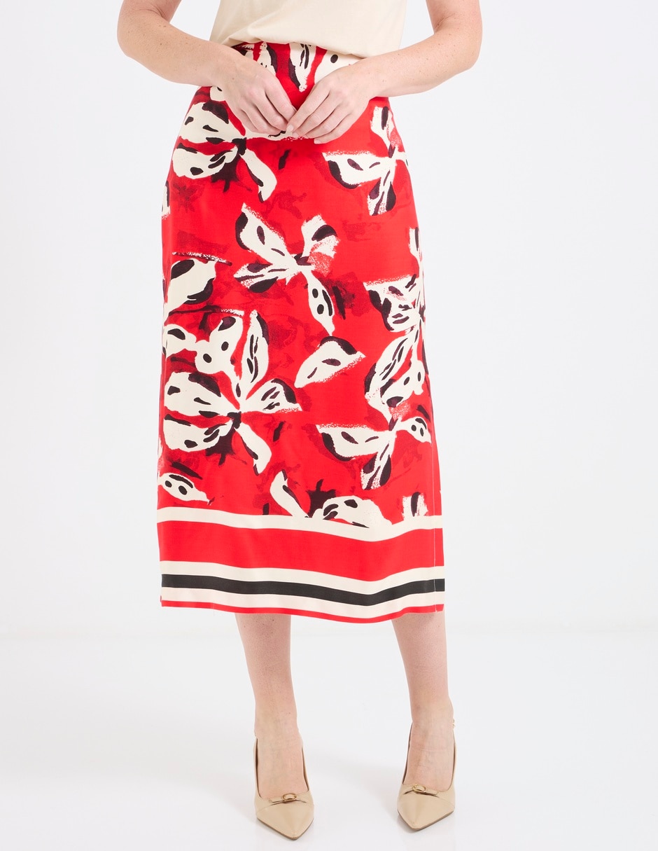 Falda crop a la cintura