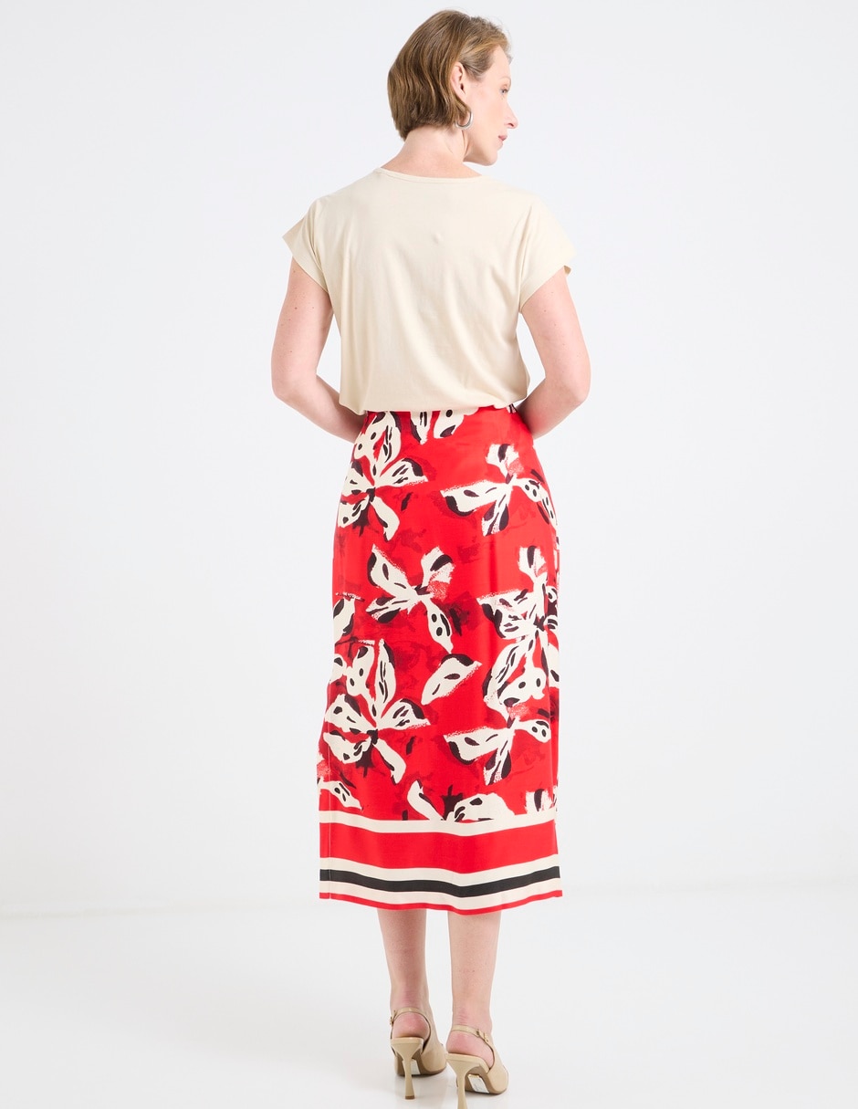 Falda crop a la cintura