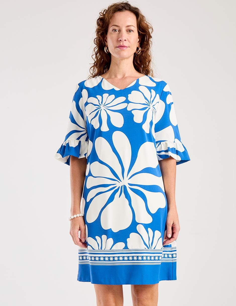Vestido a la rodilla casual para mujer