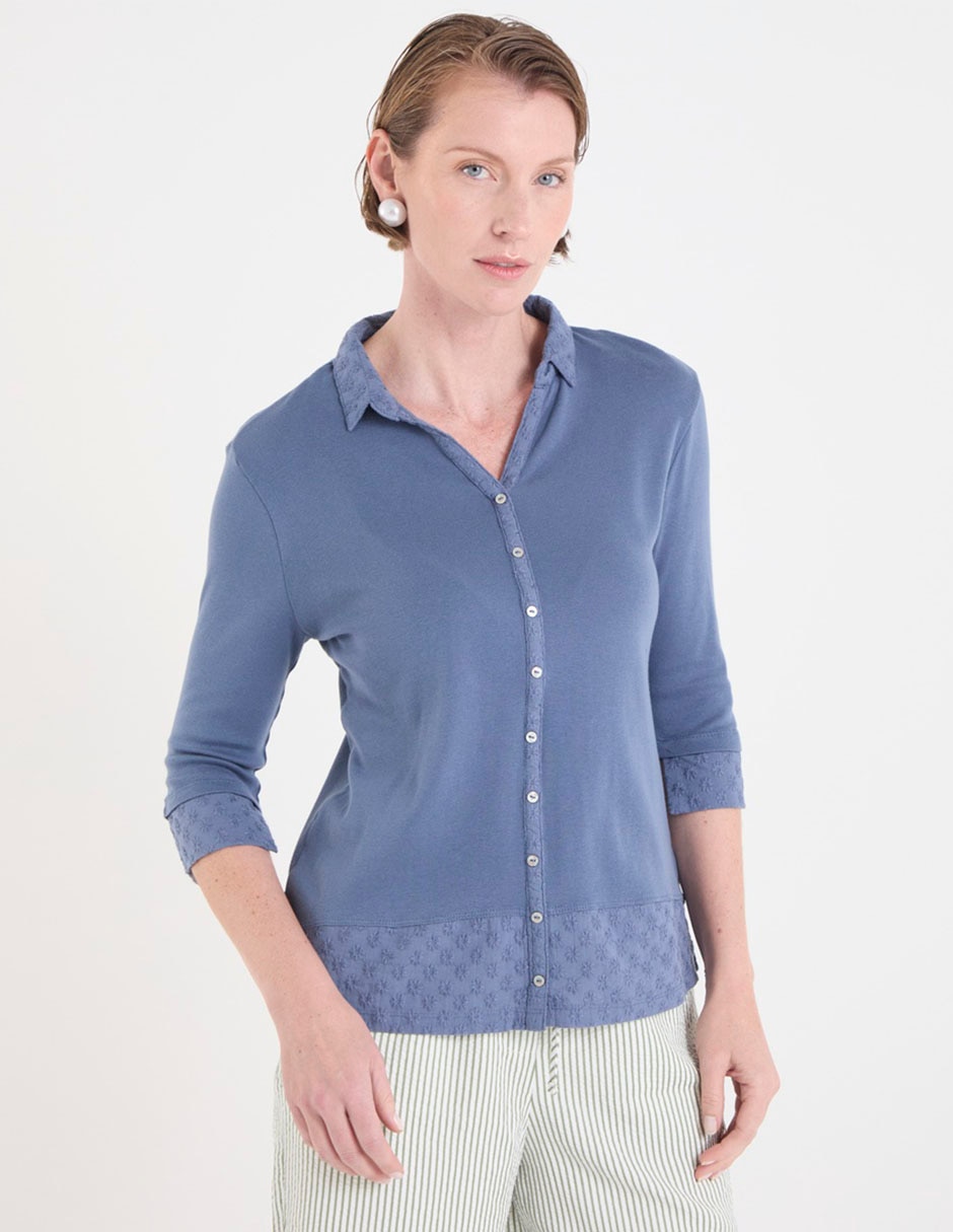 Blusa manga 3/4 para mujer 1