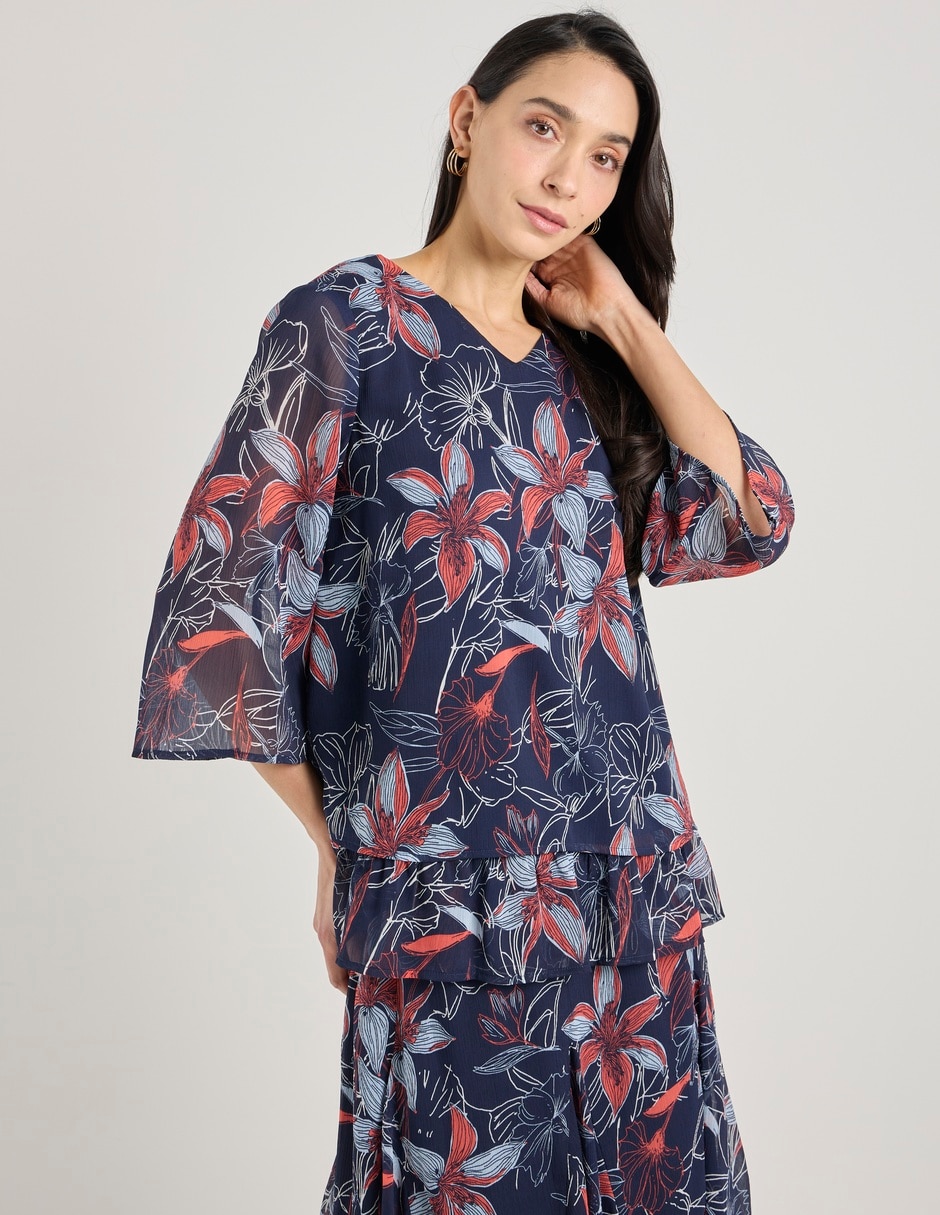 Blusa manga 3/4 para mujer 1