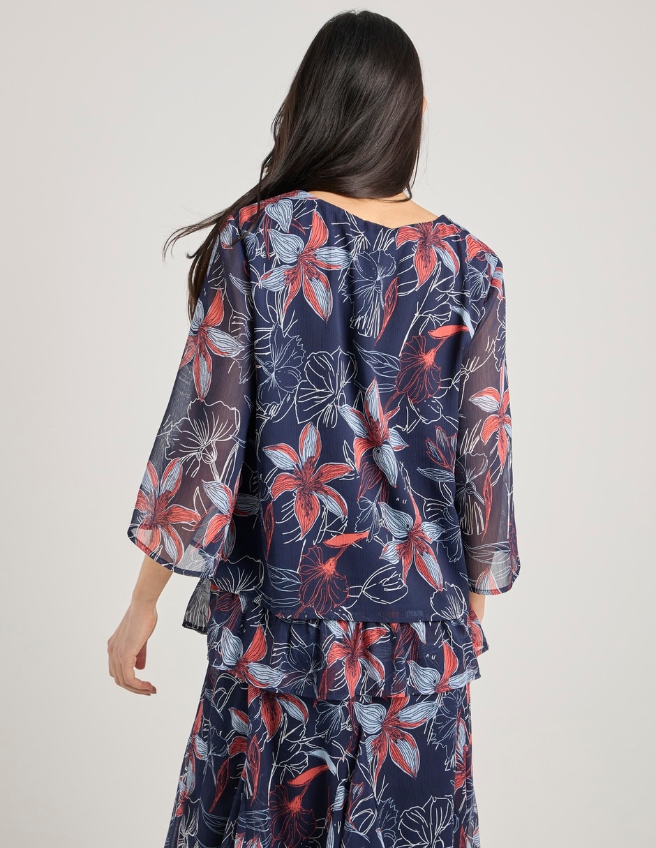 Blusa manga 3/4 para mujer 11