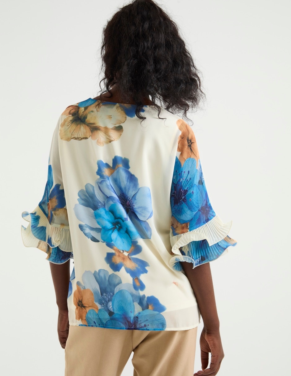 Blusa manga al codo para mujer 5