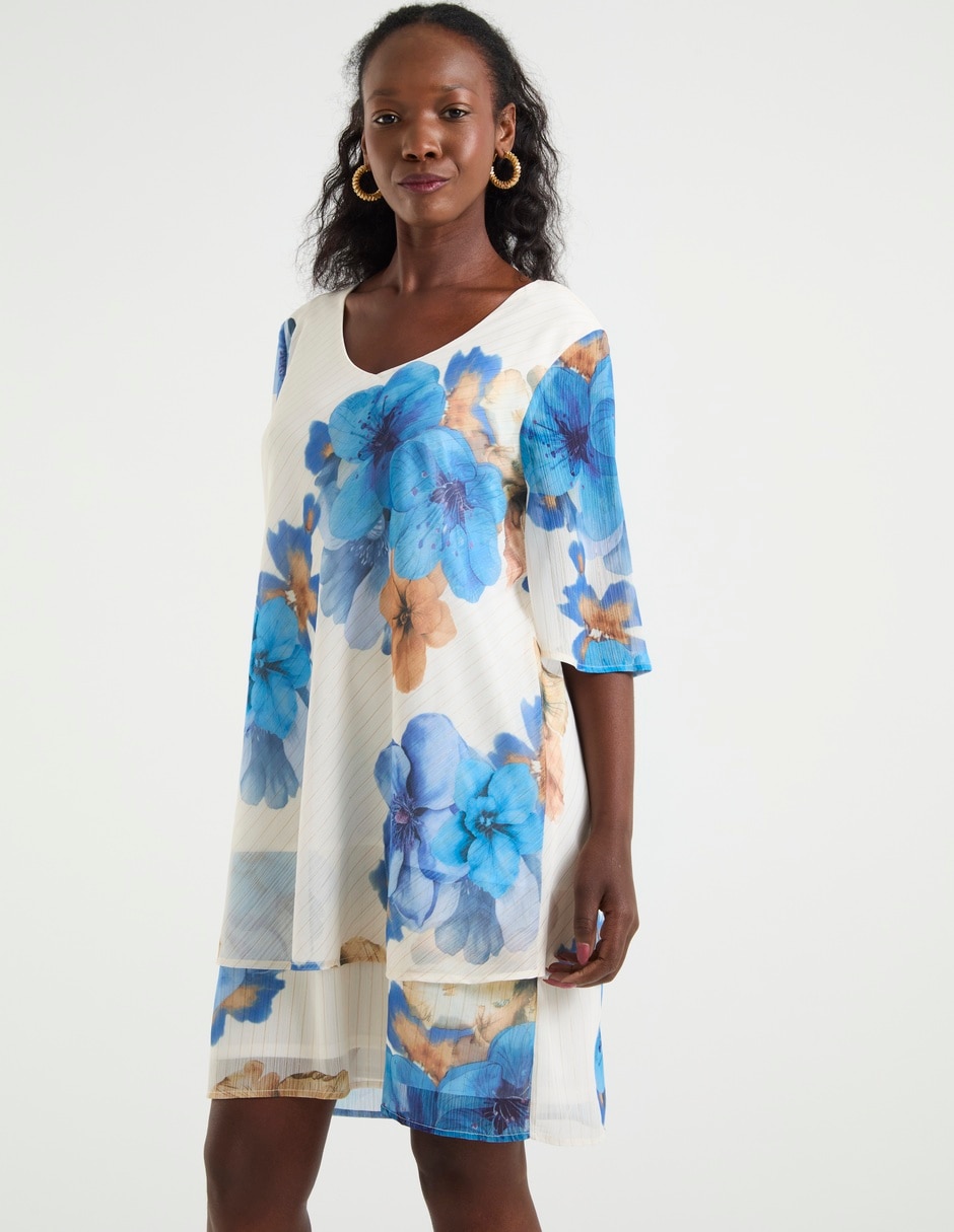 Vestido 3/4 casual para mujer