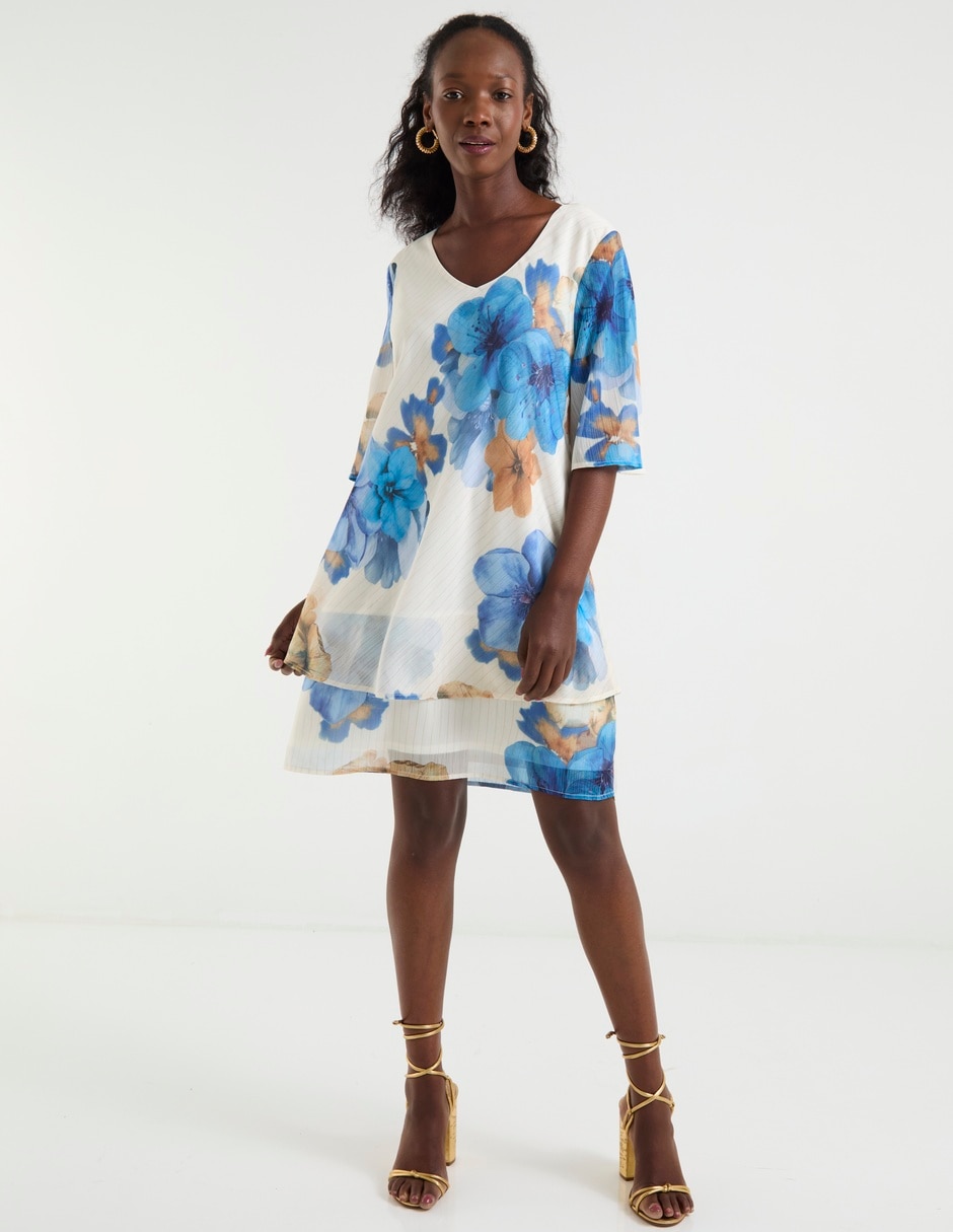 Vestido 3/4 casual para mujer