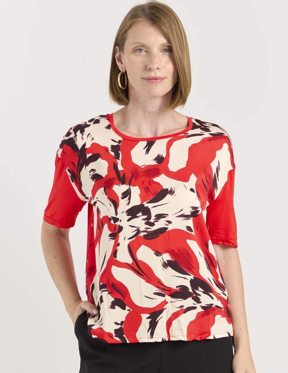 Blusa manga al codo para mujer 1