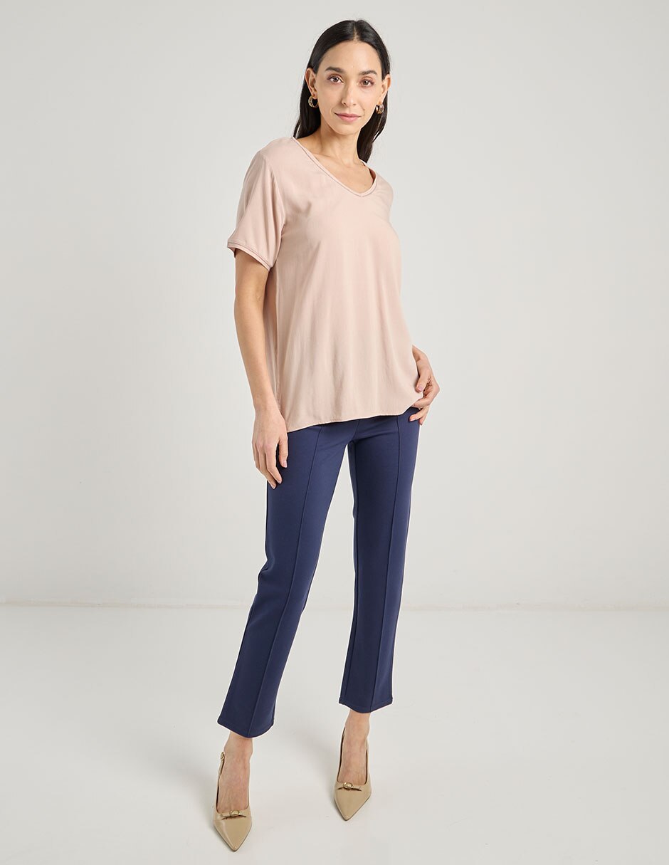 Blusa manga corta para mujer 4