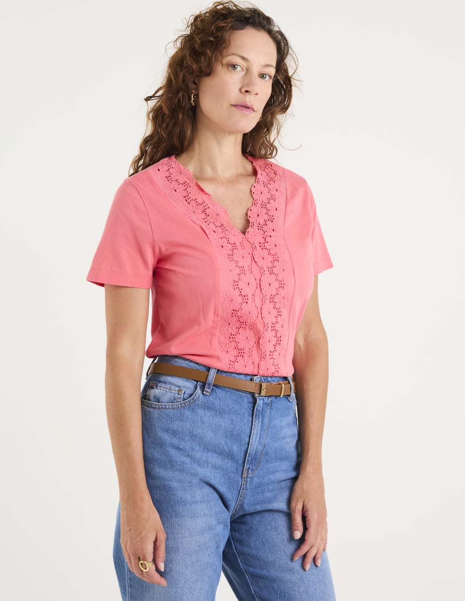 Blusa manga corta para mujer 1