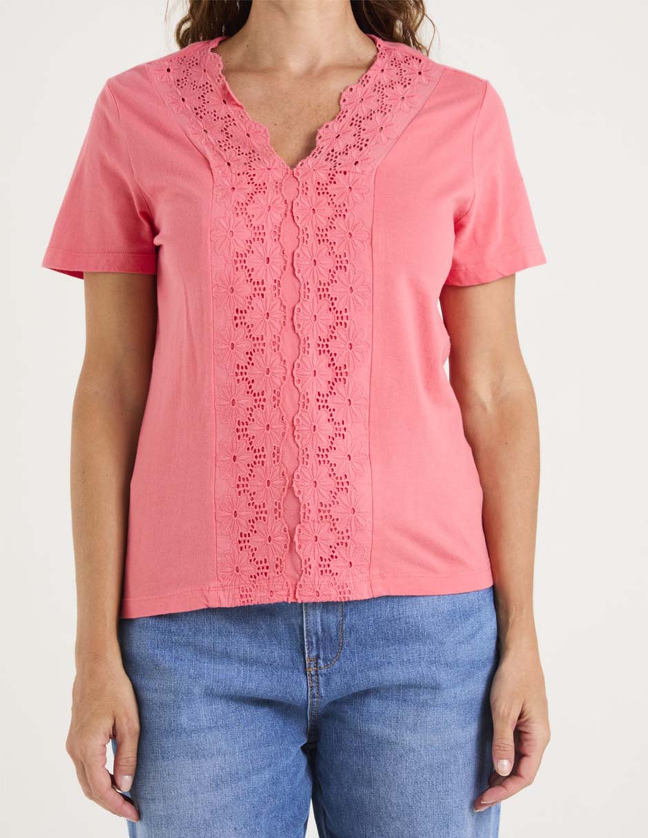 Blusa manga corta para mujer 9