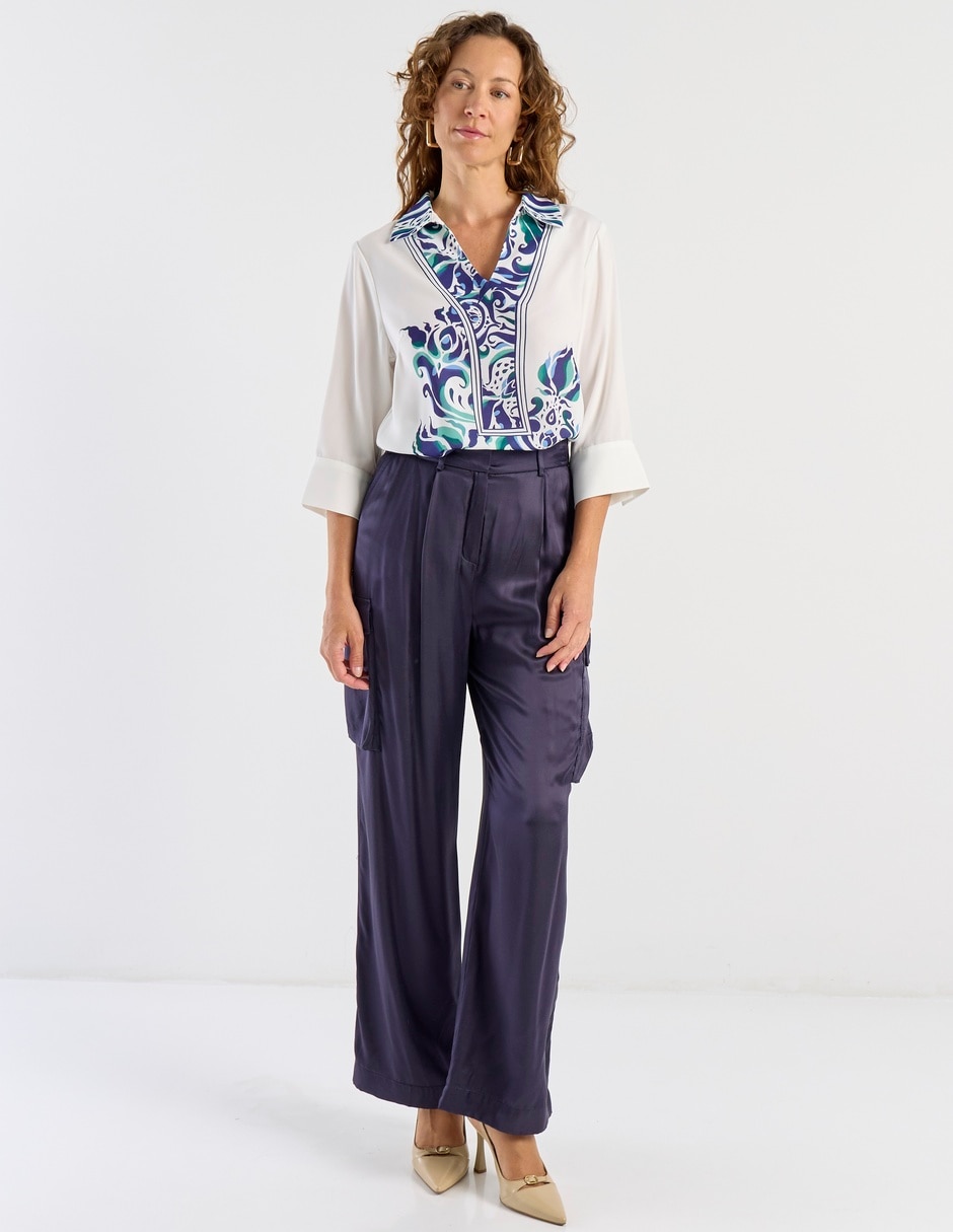 Blusa La Mode manga 3/4 para mujer 9