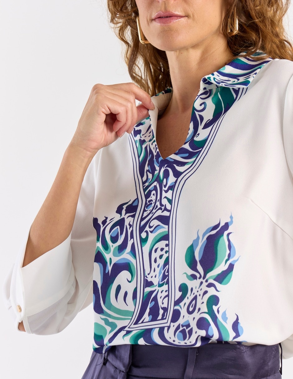 Blusa La Mode manga 3/4 para mujer 11