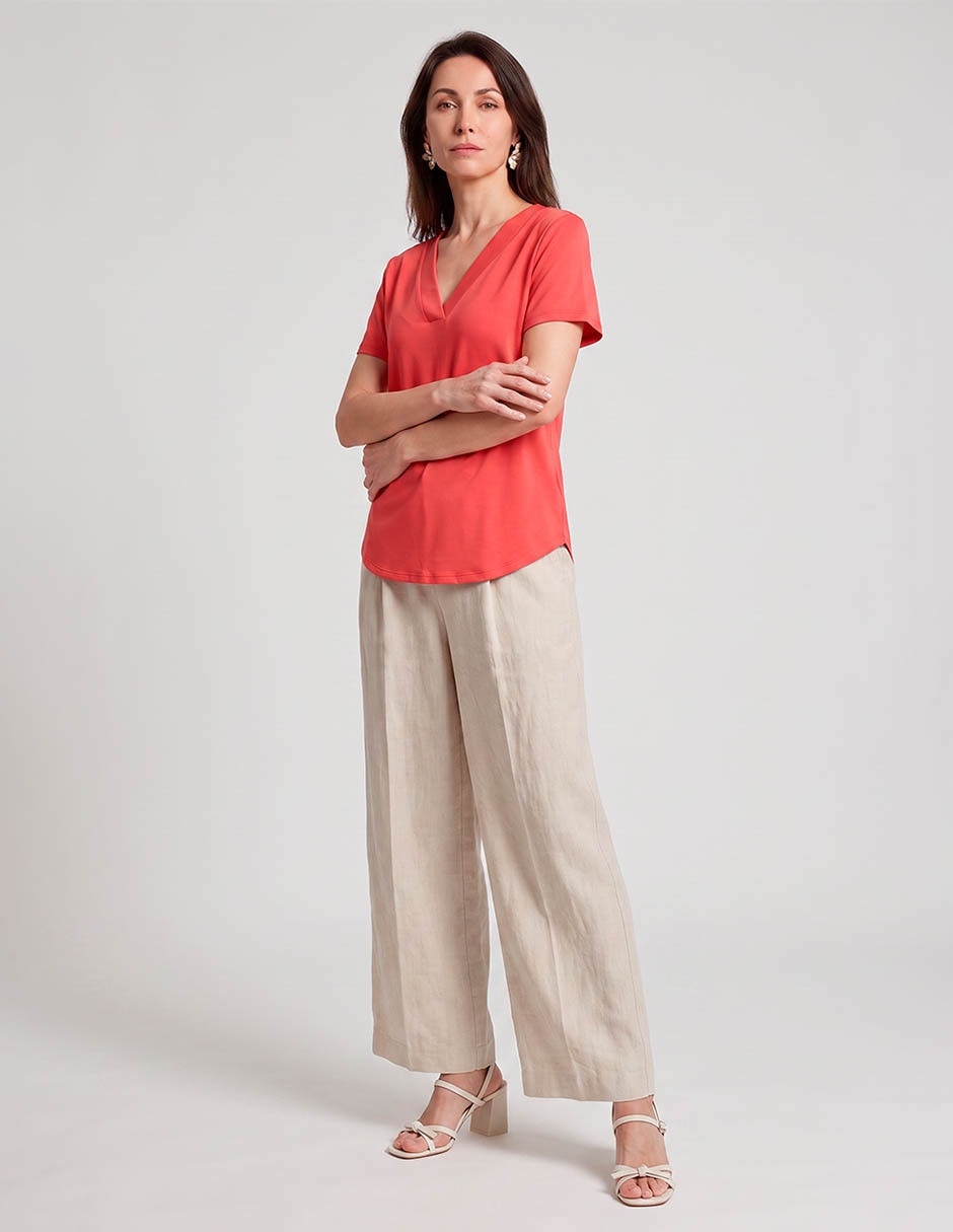 Blusa manga corta para mujer 3
