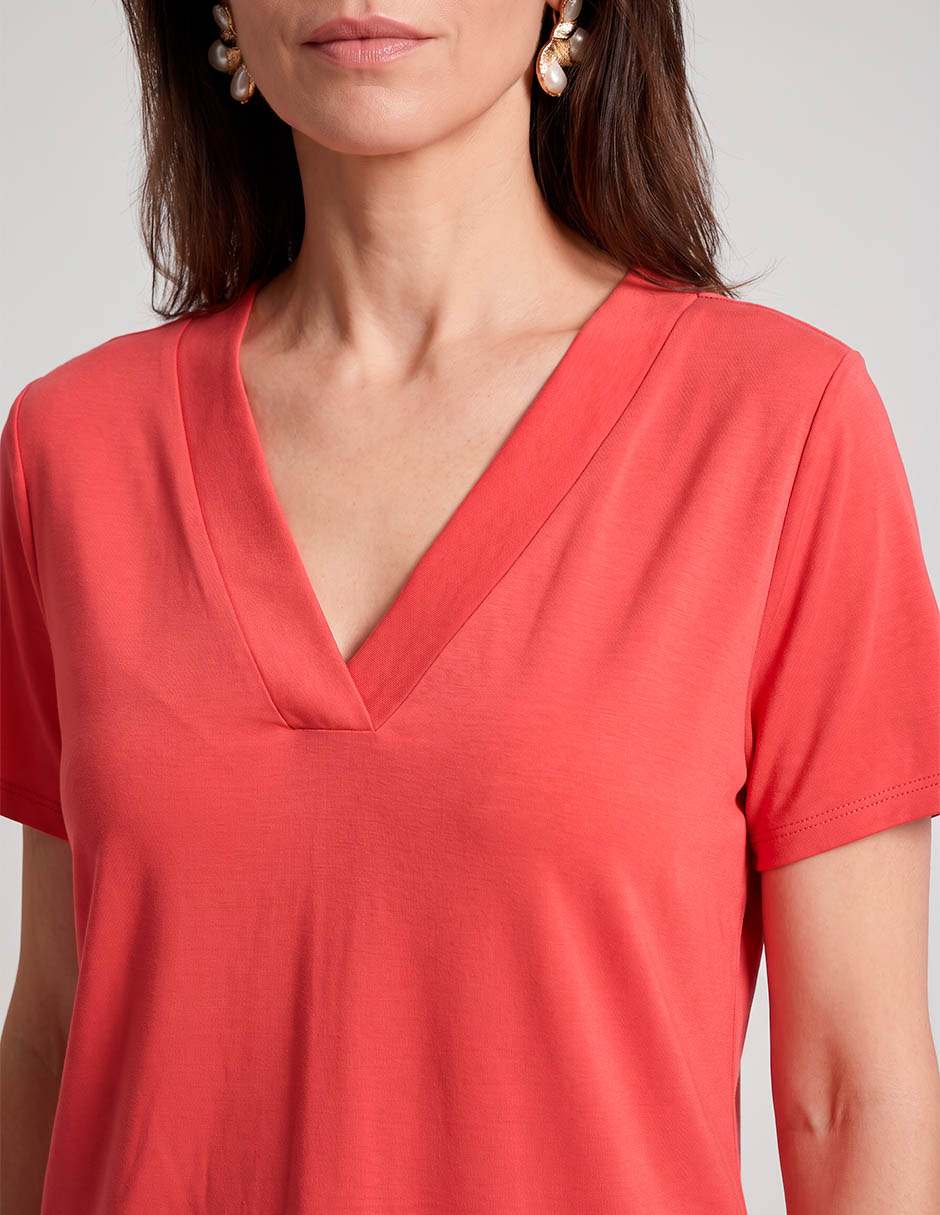 Blusa manga corta para mujer 4