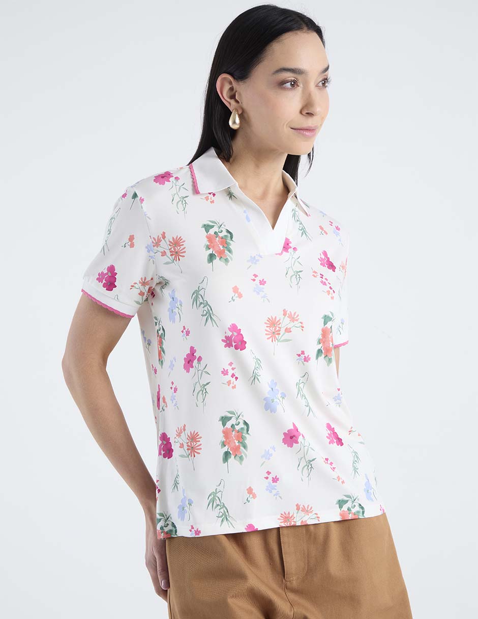 Blusa manga corta para mujer 7