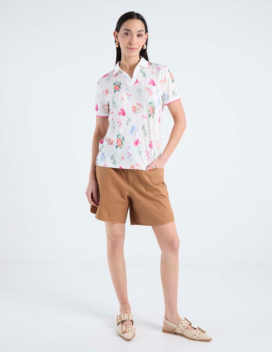 Blusa manga corta para mujer 8