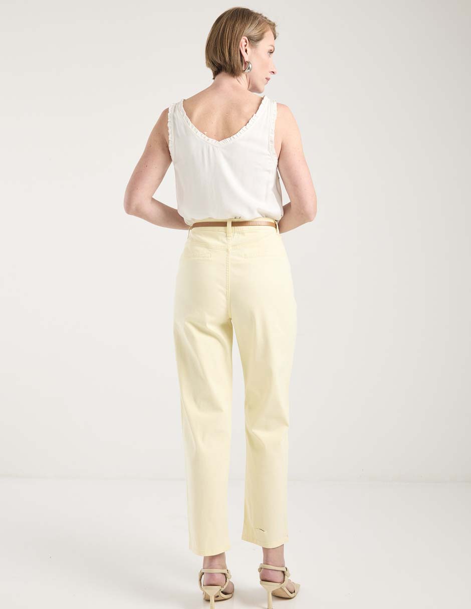 Pantalón chino slim para mujer 4