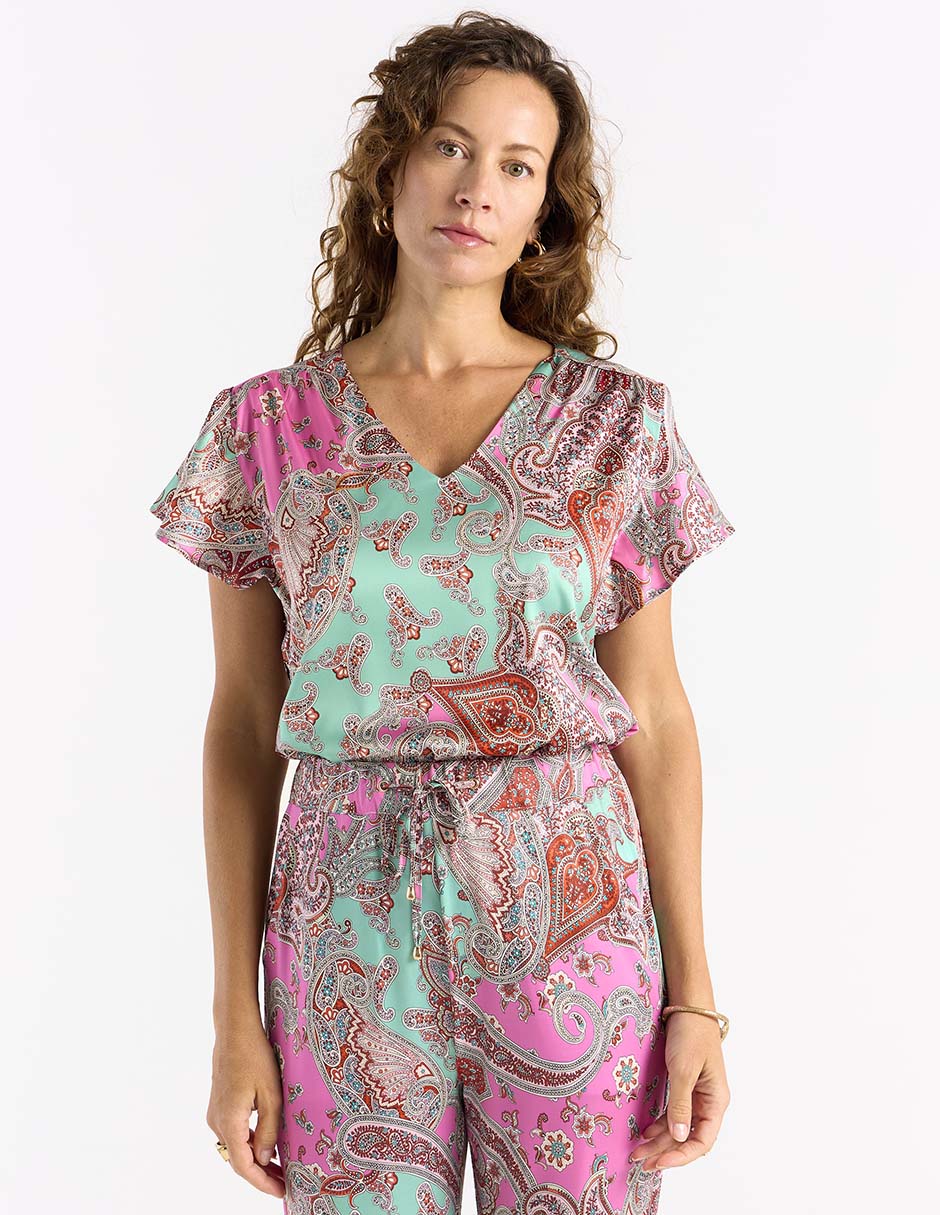 Blusa manga corta para mujer 1