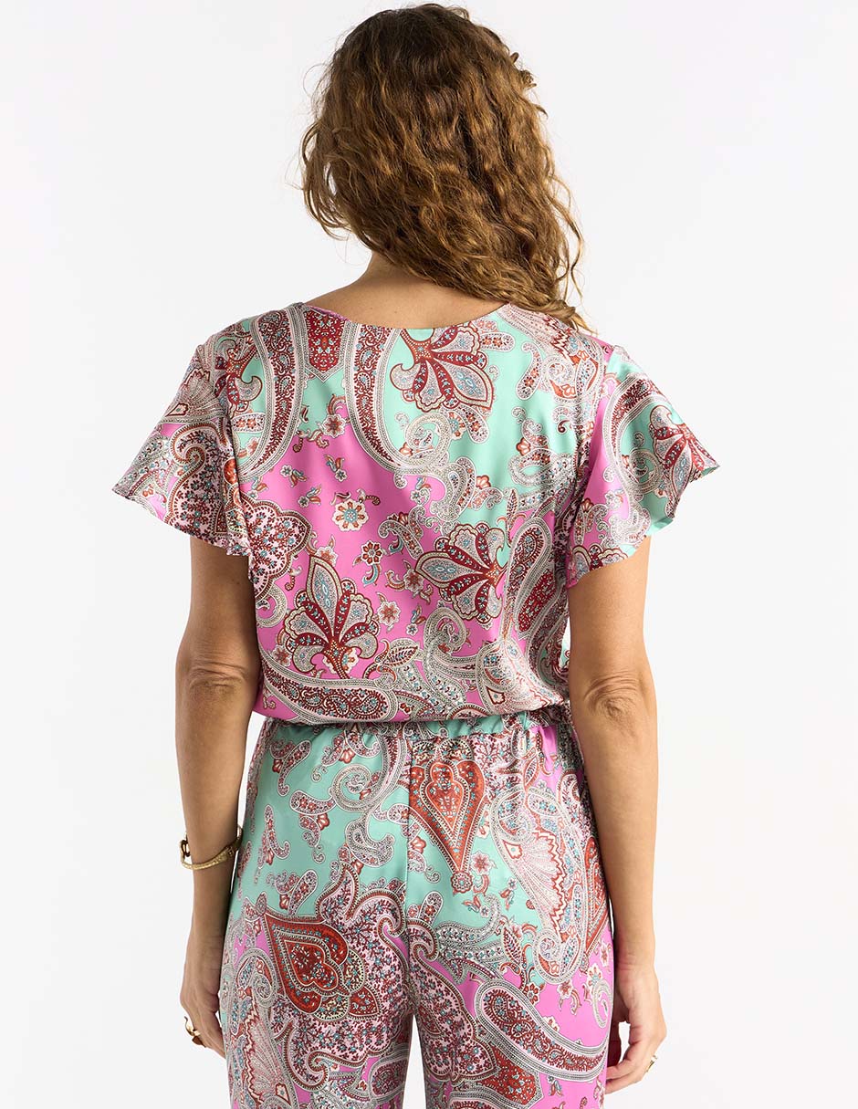 Blusa manga corta para mujer 6