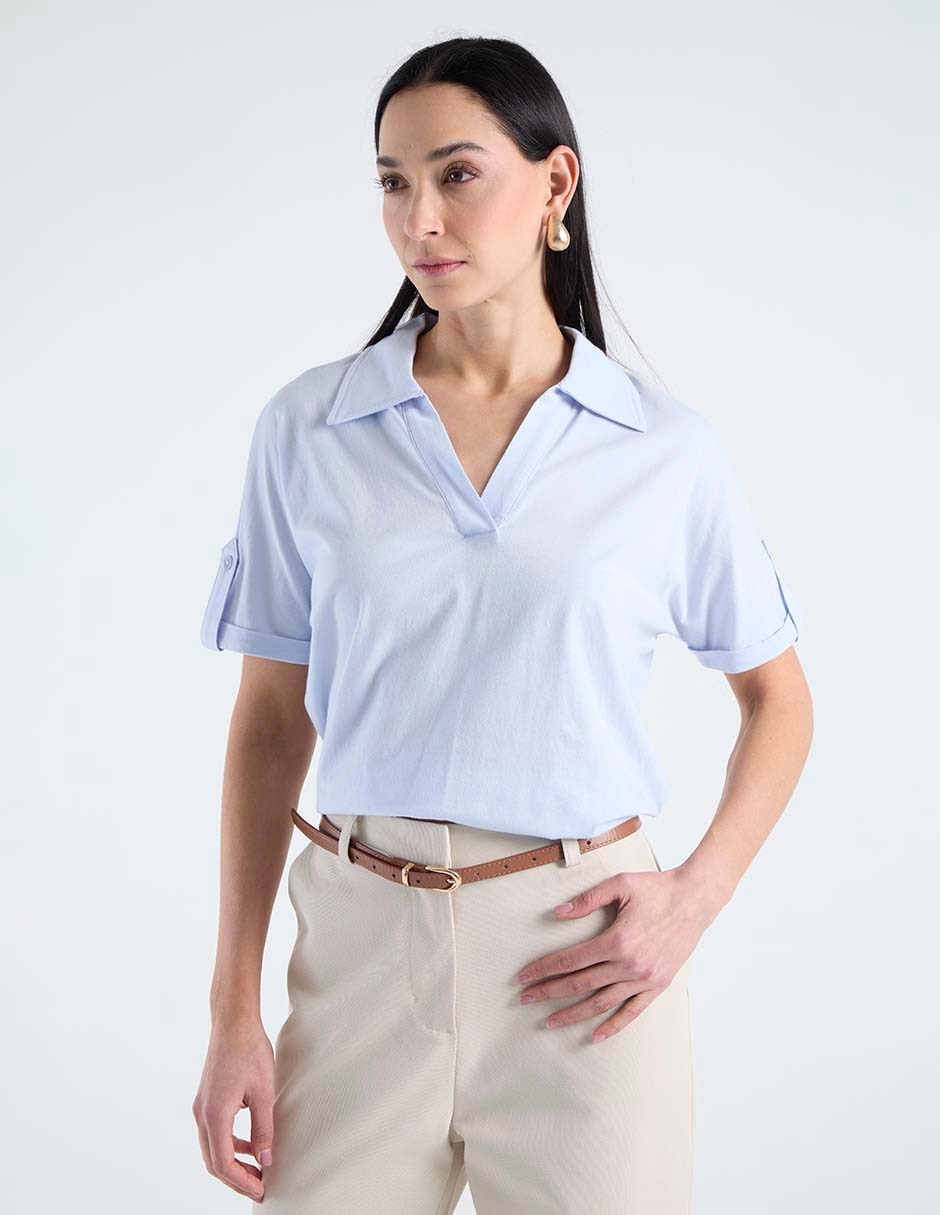 Blusa manga corta para mujer 1