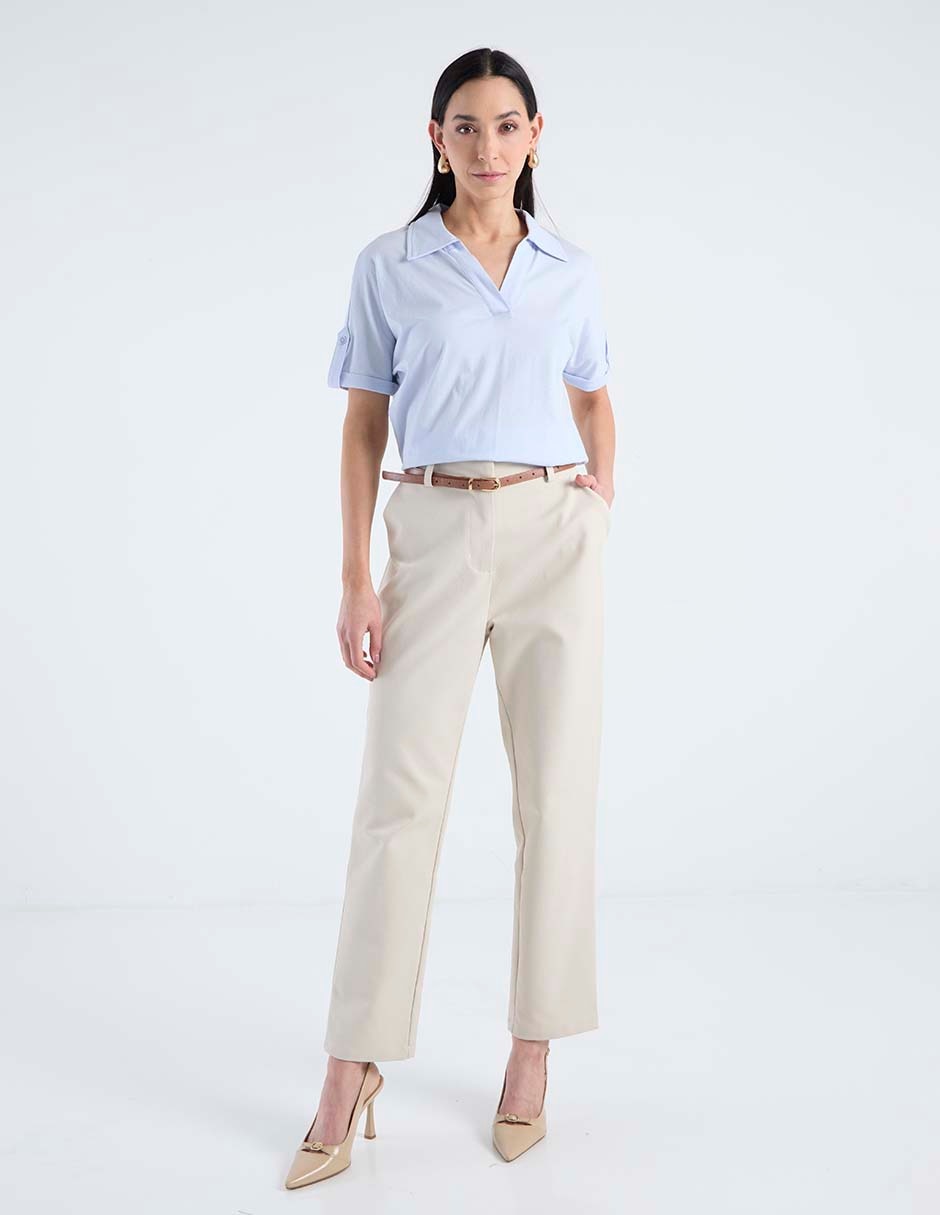 Blusa manga corta para mujer 9