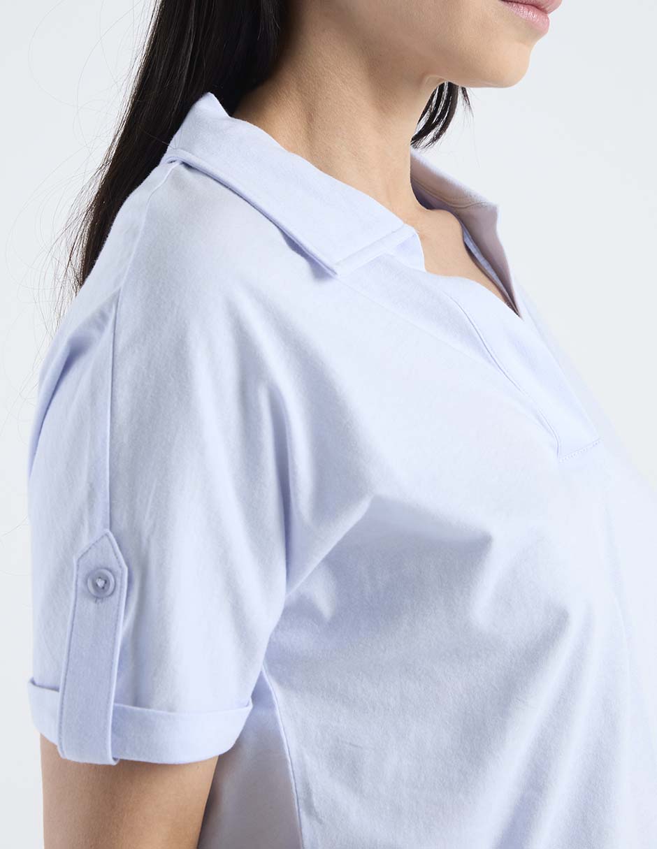 Blusa manga corta para mujer 11