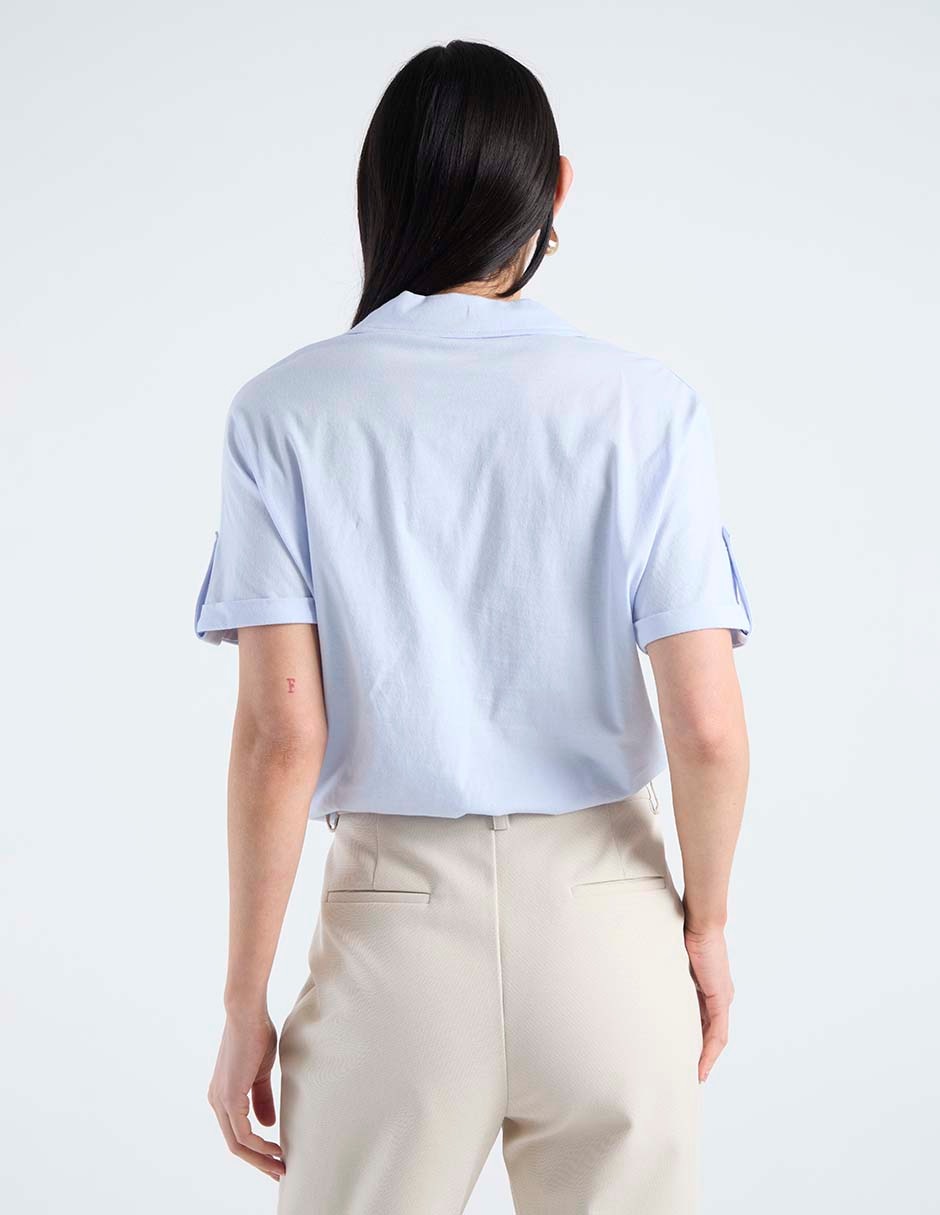 Blusa manga corta para mujer 12
