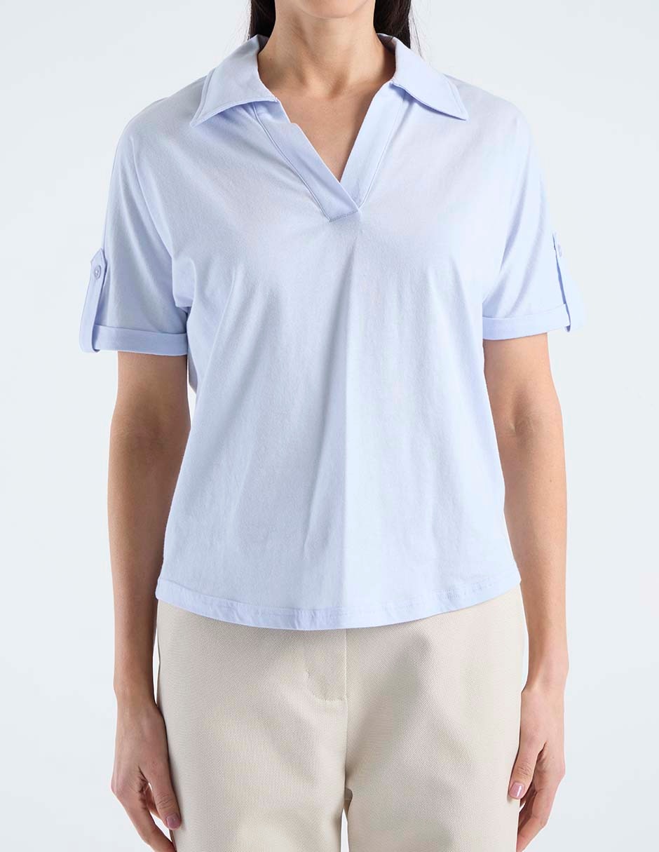 Blusa manga corta para mujer 13