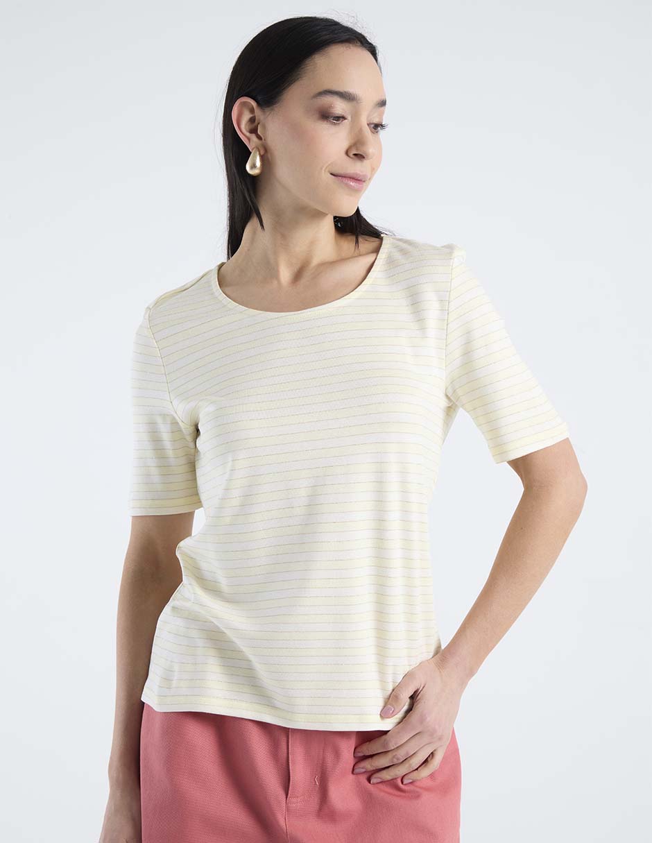 Blusa manga corta para mujer 7