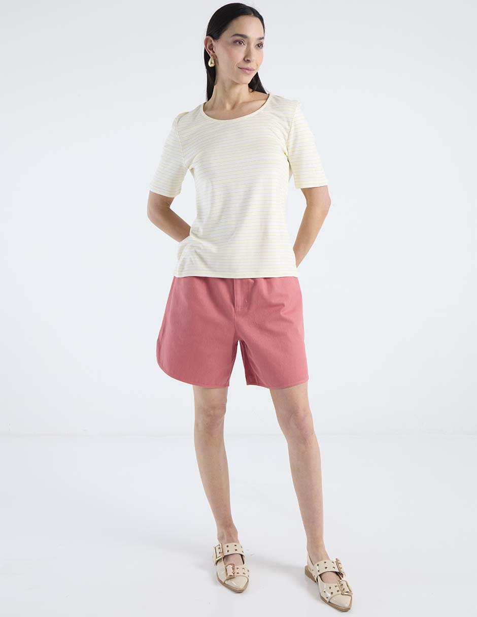Blusa manga corta para mujer 8
