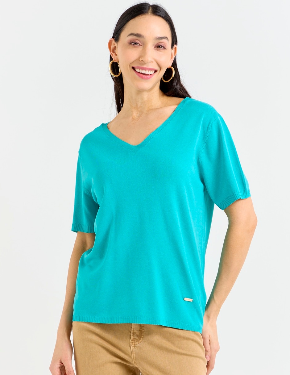 Blusa manga corta para mujer 1