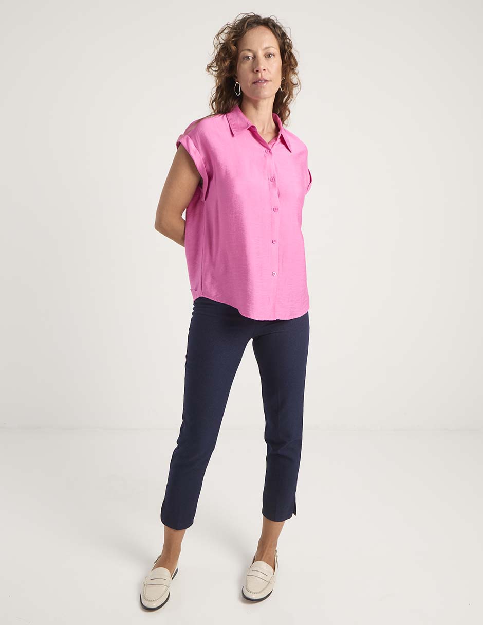 Blusa manga corta para mujer 7