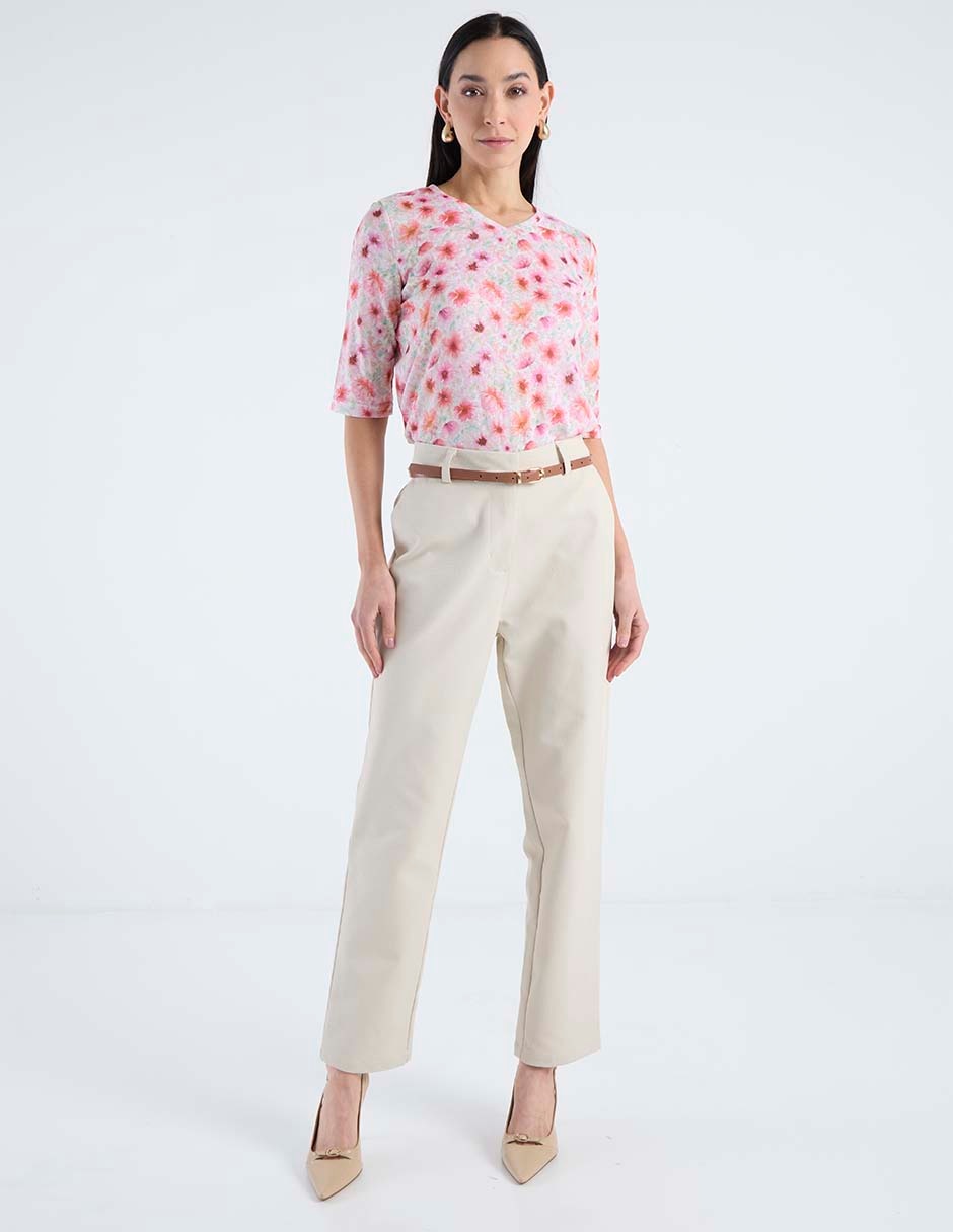 Blusa La Mode manga al codo para mujer