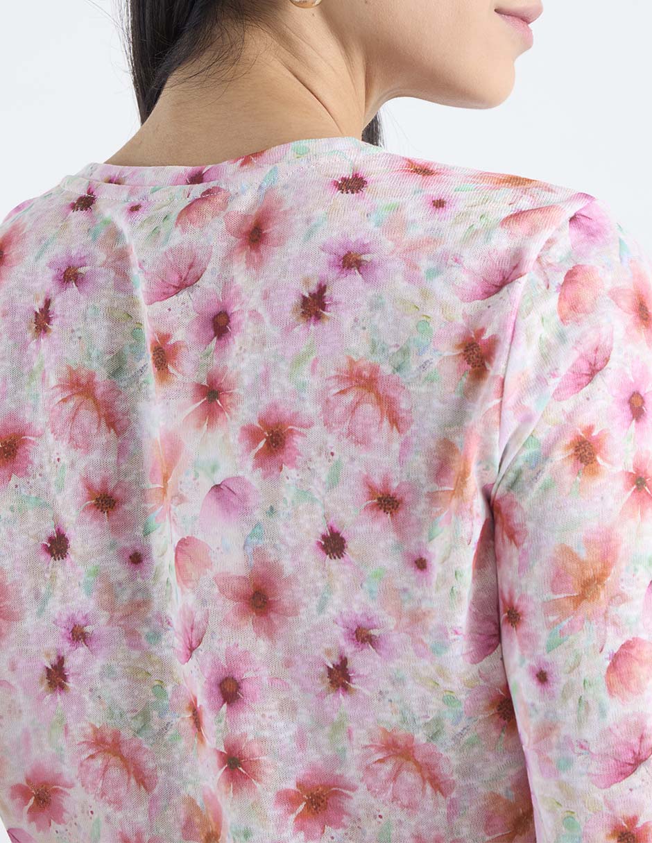 Blusa La Mode manga al codo para mujer