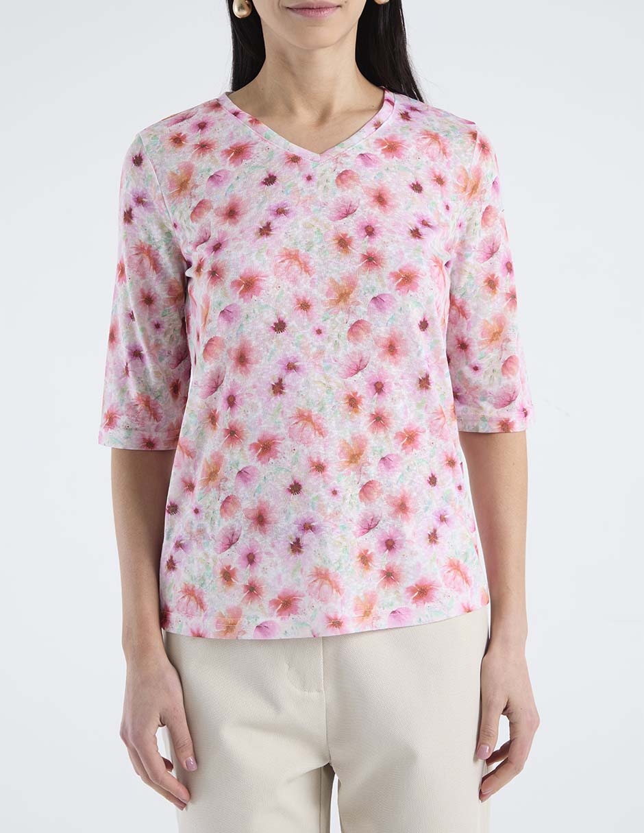 Blusa La Mode manga al codo para mujer