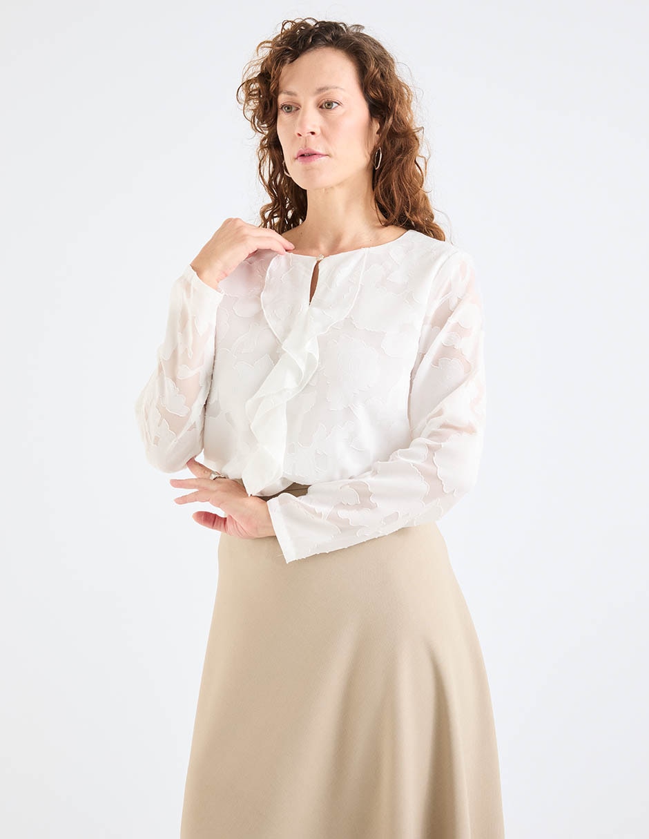 Blusa manga larga para mujer 1