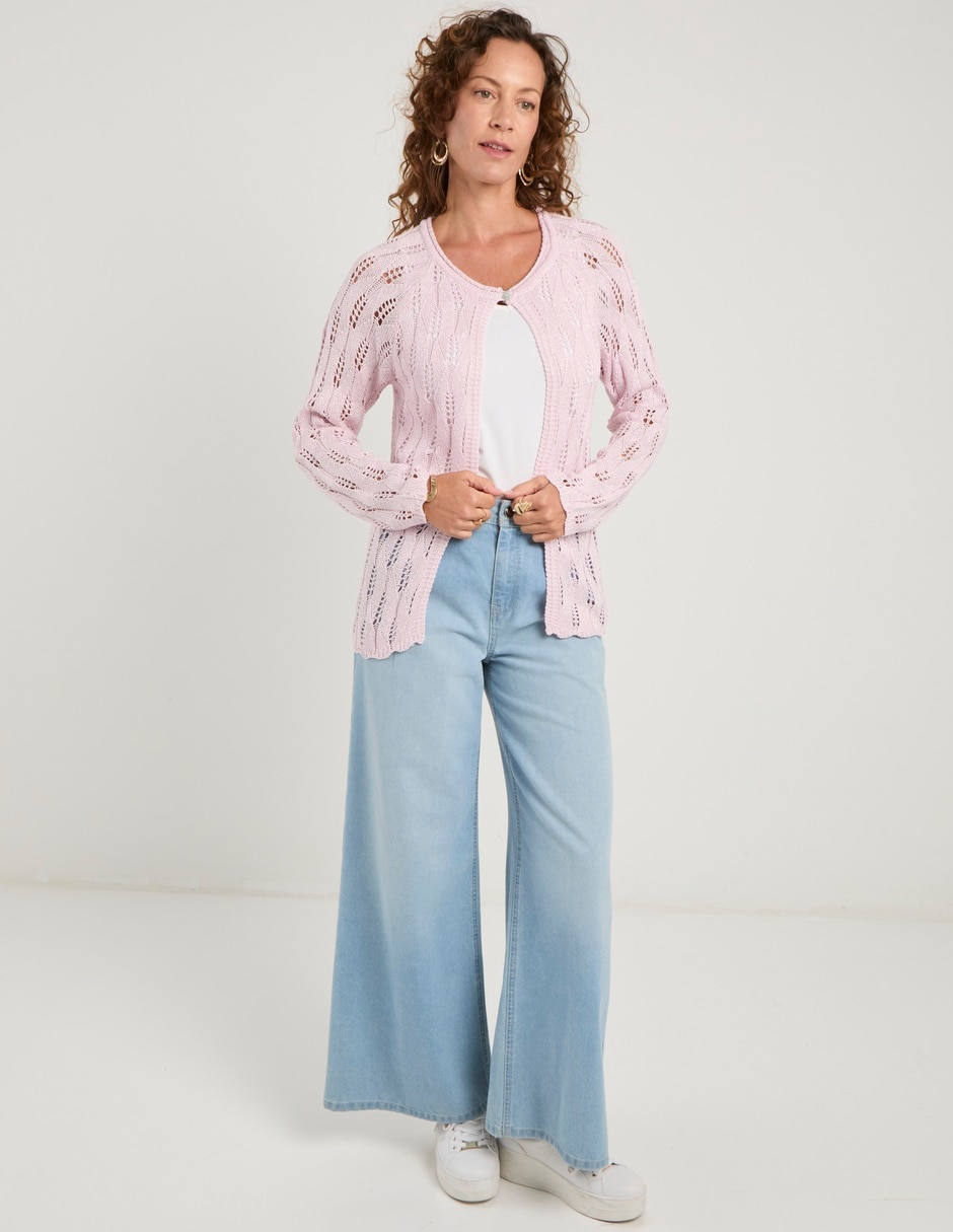 Suéter cuello redondo para mujer