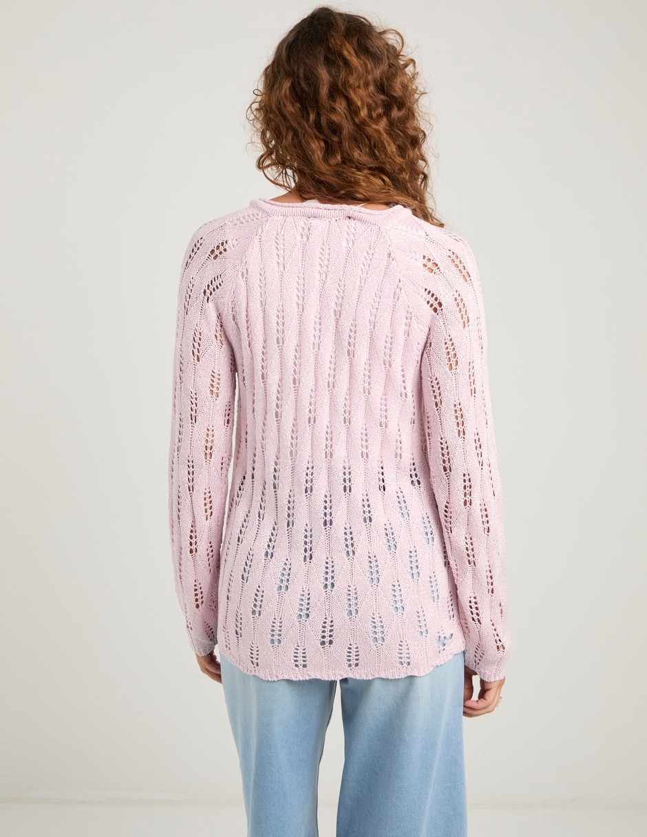 Suéter cuello redondo para mujer 6