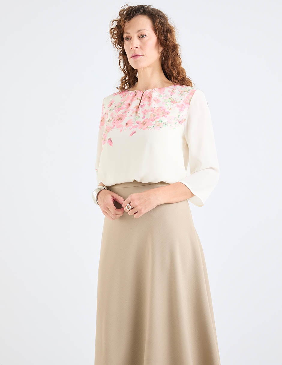 Blusa manga 3/4 para mujer 1