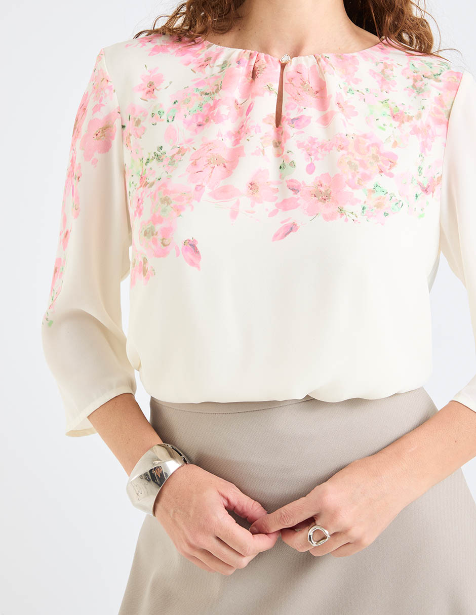 Blusa manga 3/4 para mujer 8