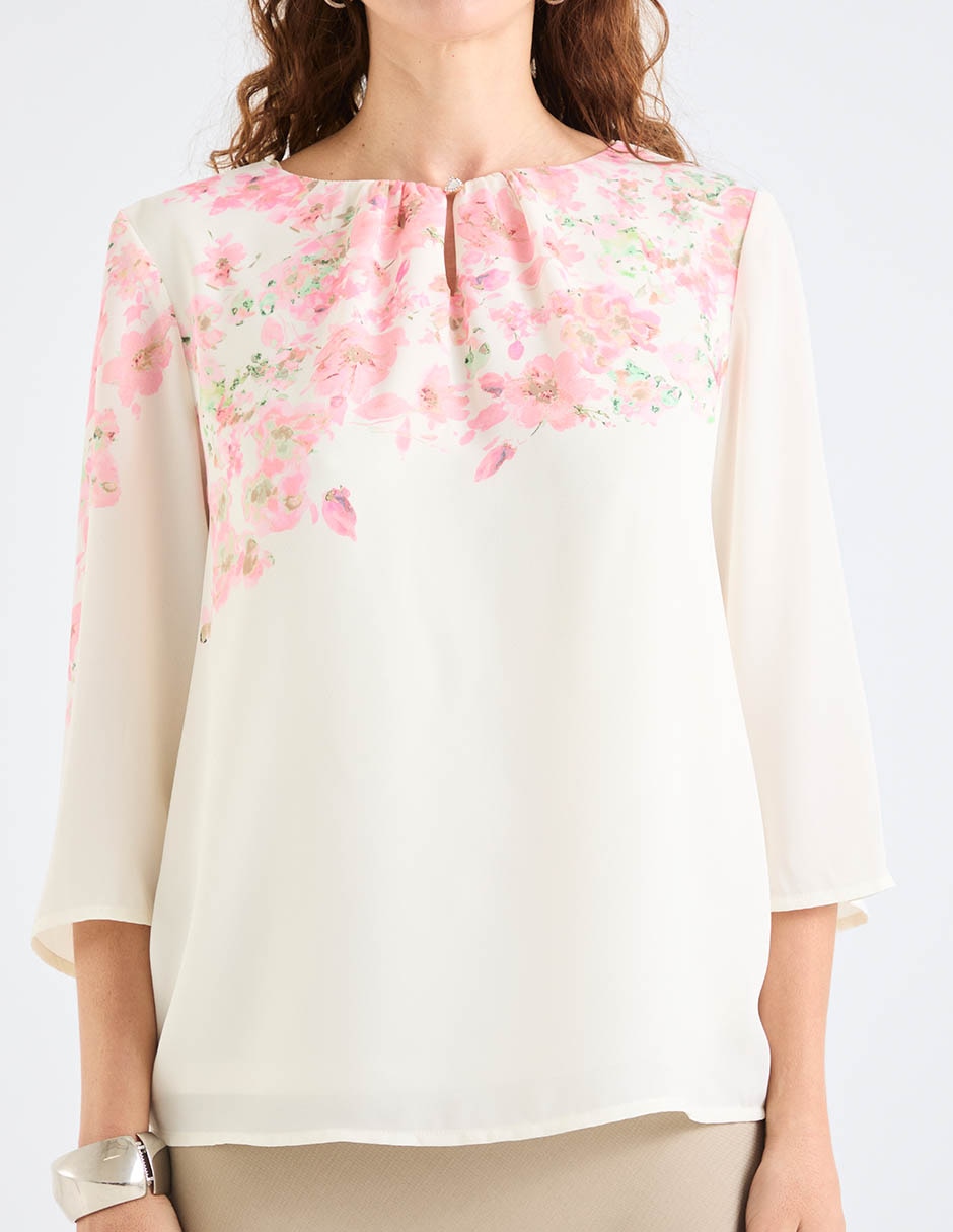 Blusa manga 3/4 para mujer 9