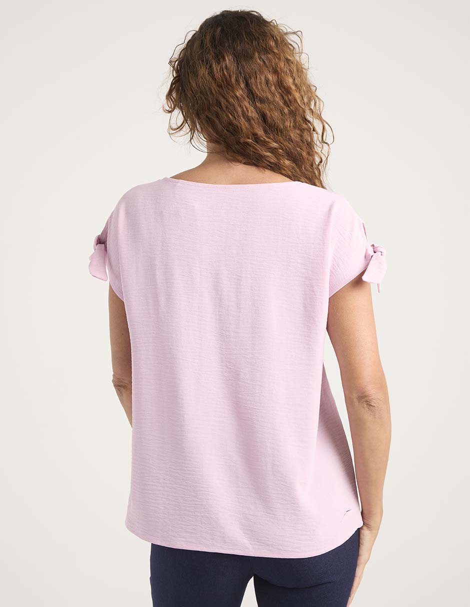 Blusa manga corta para mujer 11