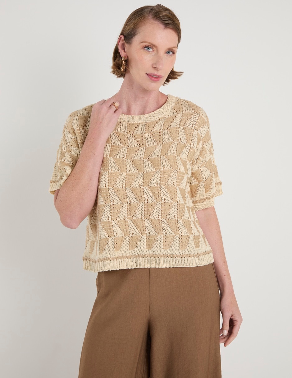 Blusa manga corta para mujer 1