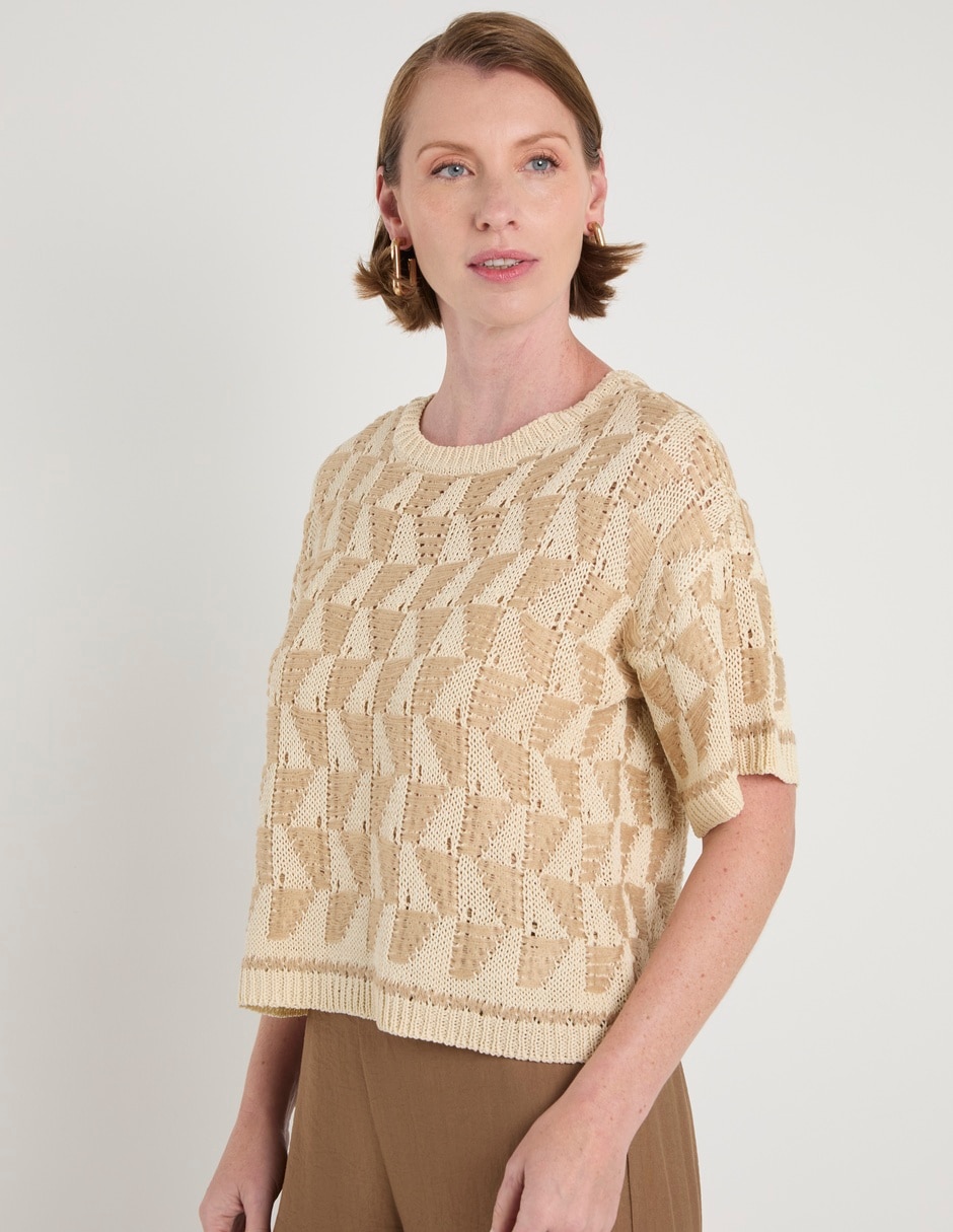 Blusa manga corta para mujer 7