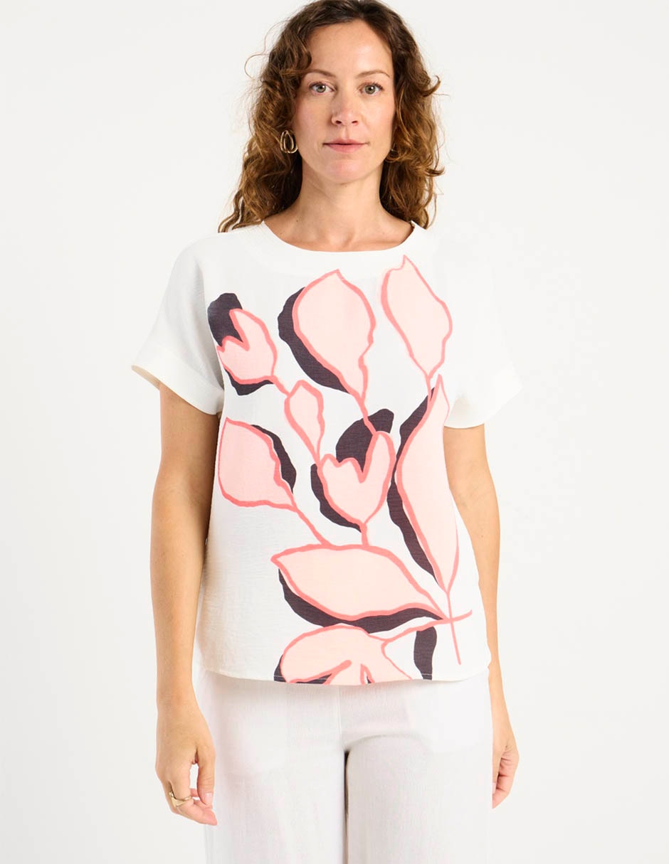 Blusa manga corta para mujer 7